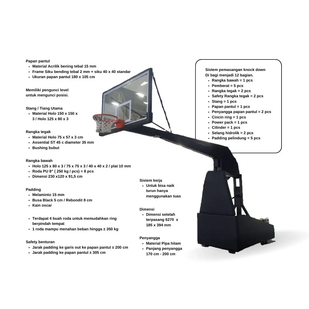 Ring Basket Portable Go-Up Ultimate Hydrolic Machine