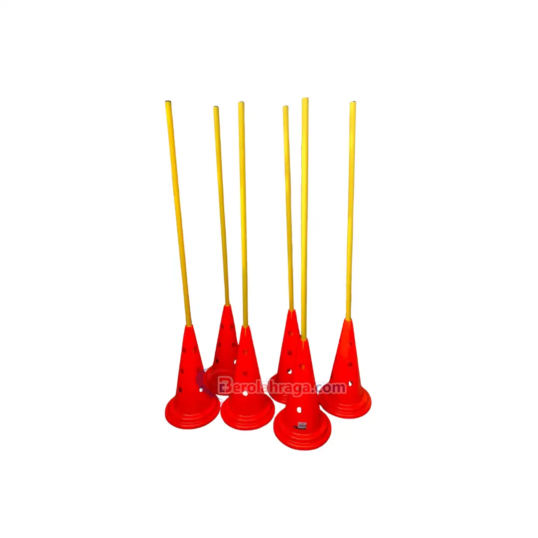 Cone 3in1 50cm Stik 150cm 1 Set Isi 6 pcs