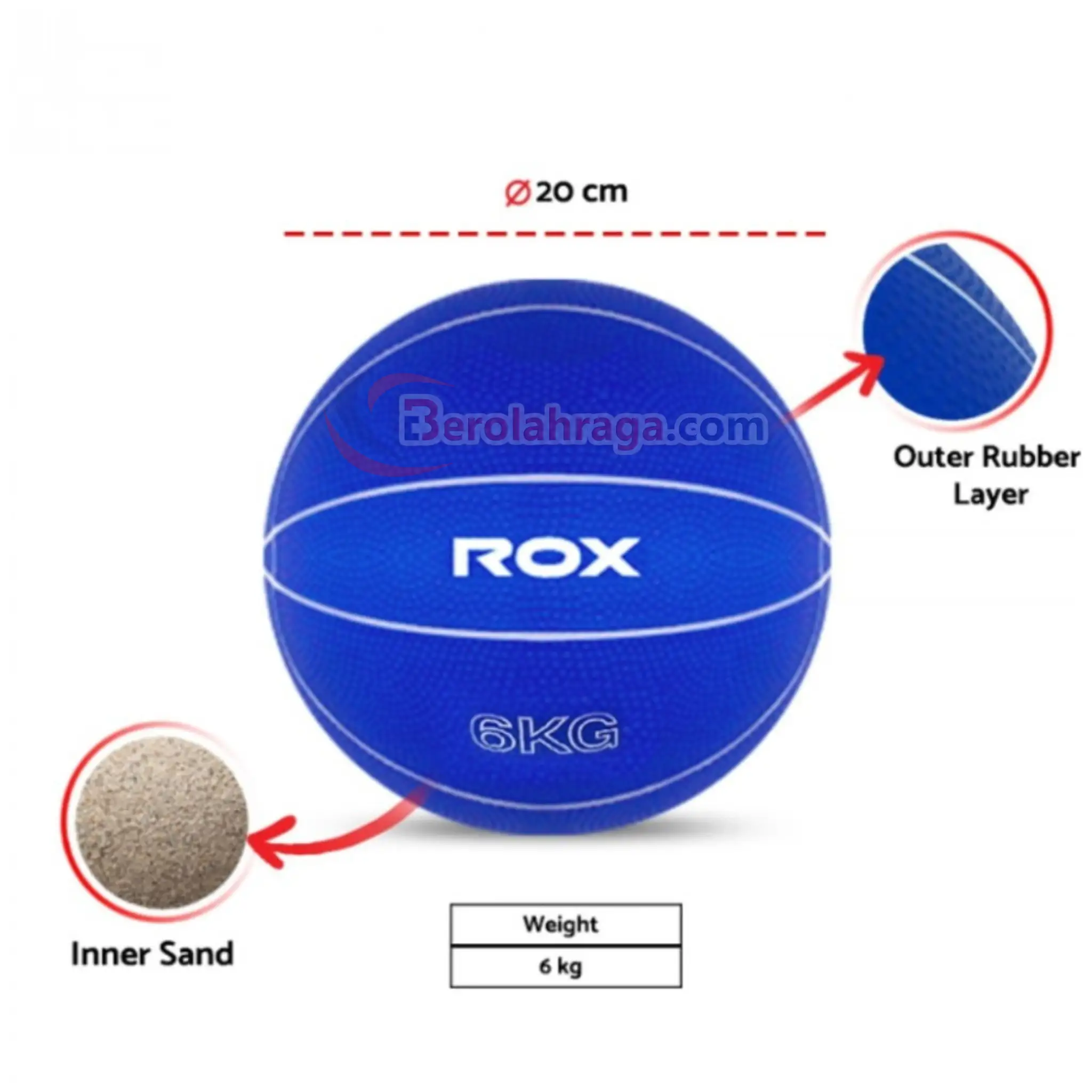 Medicine Ball ROX 6 kg
